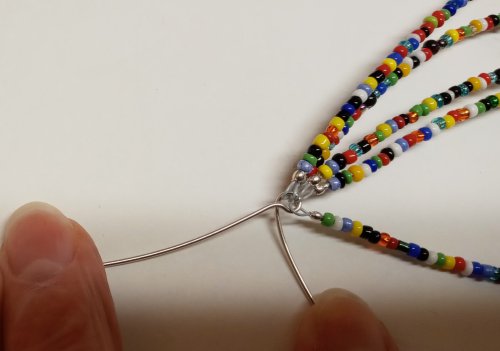 Judy Larson's Summer Fun Necklace - , Beading, Loops, Wire Loop, Wrapped Wire Loop, Beads, Slide all the beading wire loops 